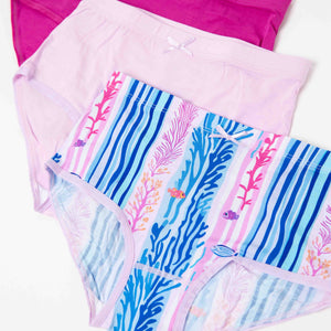 Baby Kids Bamboo Pajamas — Reel Cute Stripes Girl Underwear Pack — Image 1