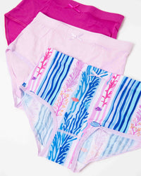 Baby Kids Bamboo Pajamas — Reel Cute Stripes Girl Underwear Pack — Image 1