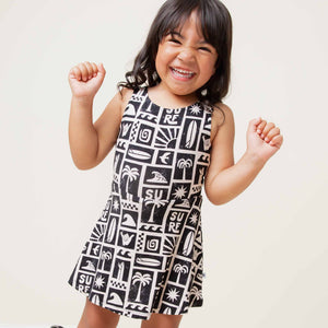 Baby Kids Bamboo Pajamas — Ride The Tide Sleeveless Twistback Dress — Image 1