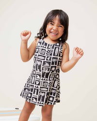 Baby Kids Bamboo Pajamas — Ride The Tide Sleeveless Twistback Dress — Image 1