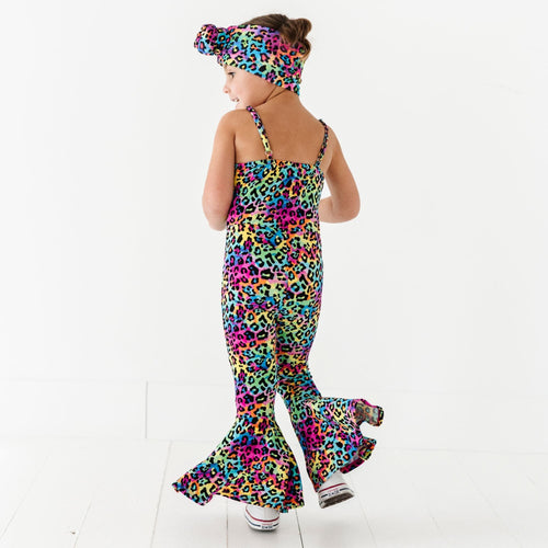 Roarin' Rainbow Bell Bottom Jumpsuit - Image 4 - Bums & Roses