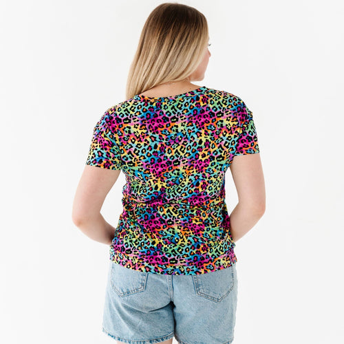 Roarin' Rainbow Women's T-Shirt - Image 5 - Bums & Roses