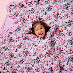 Baby Kids Bamboo Pajamas — Rose From The Dead Ruffle Bum Bum Blanket — Image 1