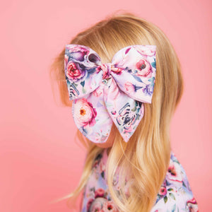 Baby Kids Bamboo Pajamas — Rose From The Dead Woven Alligator Clip — Image 1
