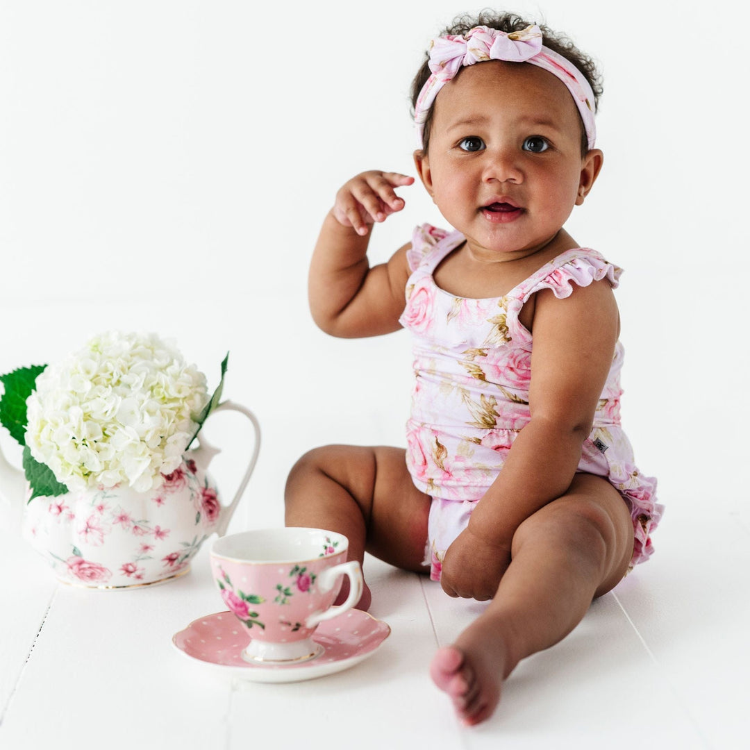 Little Bum orders Bums Hydrangea Bubble Romper