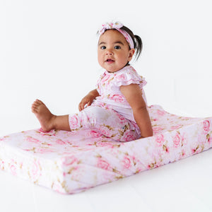 Rosey Moments Changing Pad Cover - Image 1 - Bums & Roses