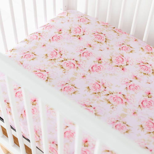 Rosey Moments Crib Sheet - Image 1 - Bums & Roses