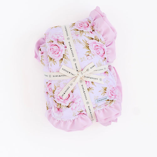 Rosey Moments Printed Minky Blanket - Image 5 - Bums & Roses