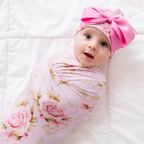 Rosey Moments Swaddle Beanie Set - Image 1 - Bums & Roses