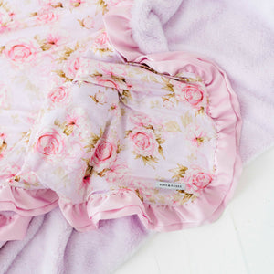 Rosey Moments Printed Minky Blanket