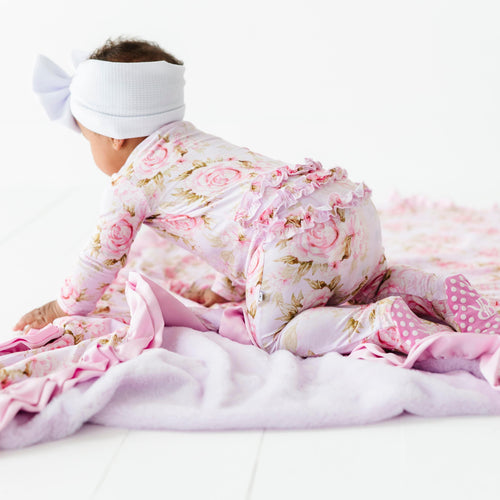 Rosey Moments Printed Minky Blanket - Image 8 - Bums & Roses