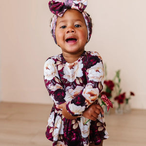 Bums & Roses - Baby & Kids Bamboo Pajamas - Ruffle Your Petals Ruffle Dress - Image 1