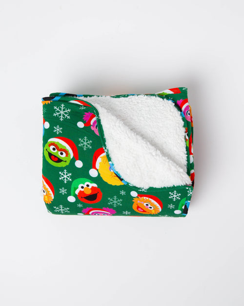 Baby Kids Bamboo Pajamas — Sesame Street™ Holiday Cheer Bum Bum Blanket - Plush — Image 2