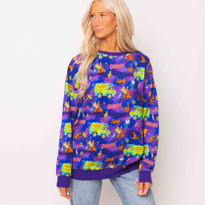 Baby Kids Bamboo Pajamas — Scooby-Doo™ Adult Unisex Crew Neck Sweatshirt — Image 1