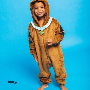 Baby Kids Bamboo Pajamas — Scooby-Doo™ Zip-Up One-Piece — Image 1