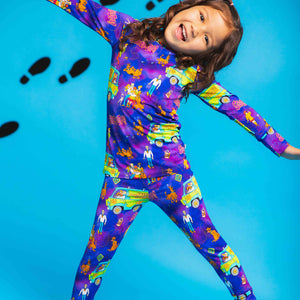 Baby Kids Bamboo Pajamas — Scooby-Doo™ Long Sleeve Pajama Set — Image 1