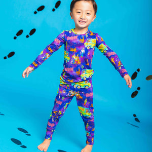 Baby Kids Bamboo Pajamas — Scooby-Doo™ Long Sleeve Pajama Set — Image 1