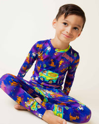 Baby Kids Bamboo Pajamas — Scooby-Doo™ Long Sleeve Pajama Set — Image 1