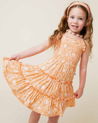 Baby Kids Bamboo Pajamas — Seas The Day Sleeveless Dress & Shorts Set — Image 1