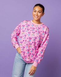 Baby Kids Bamboo Pajamas — Sesame Street™ Abby Cadabby Women Crew Neck Sweatshirt — Image 1