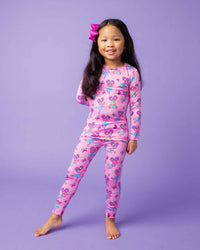 Baby Kids Bamboo Pajamas — Sesame Street™ Abby Cadabby Long Sleeve Pajama Set — Image 1