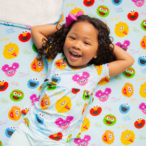 Baby Kids Bamboo Pajamas — Sesame Street™ Elmo and Friends Bum Bum Blanket - Plush — Image 1