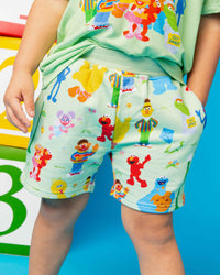 Baby Kids Bamboo Pajamas — Sesame Street™ Playtime Pals Pull-On Shorts — Image 1