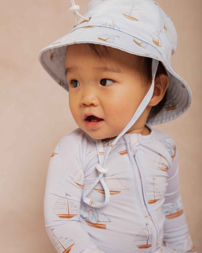Baby Kids Bamboo Pajamas — Ship Happens Bucket Hat — Image 1
