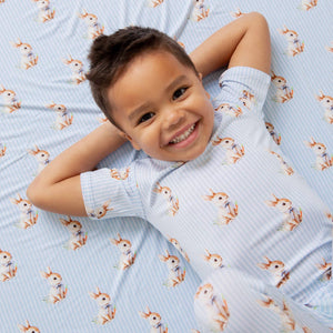 Baby Kids Bamboo Pajamas — Sir Hops A Lot Bum Bum Blanket — Image 1