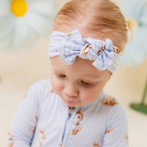Baby Kids Bamboo Pajamas — Sir Hops A Lot Headwrap — Image 1