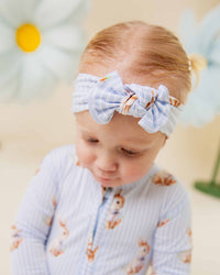 Baby Kids Bamboo Pajamas — Sir Hops A Lot Headwrap — Image 1