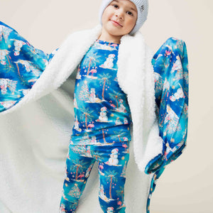 Baby Kids Bamboo Pajamas — Sleighin' the Heat Bum Bum Blanket - Plush — Image 1