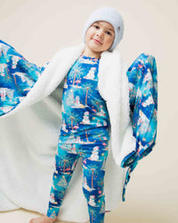 Baby Kids Bamboo Pajamas — Sleighin' the Heat Bum Bum Blanket - Plush — Image 1