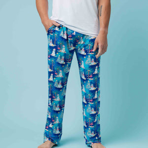 Baby Kids Bamboo Pajamas — Sleighin' the Heat Men's Pajama Pants — Image 1