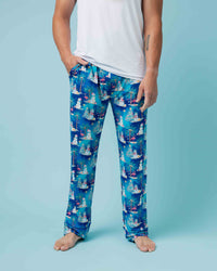 Baby Kids Bamboo Pajamas — Sleighin' the Heat Men's Pajama Pants — Image 1
