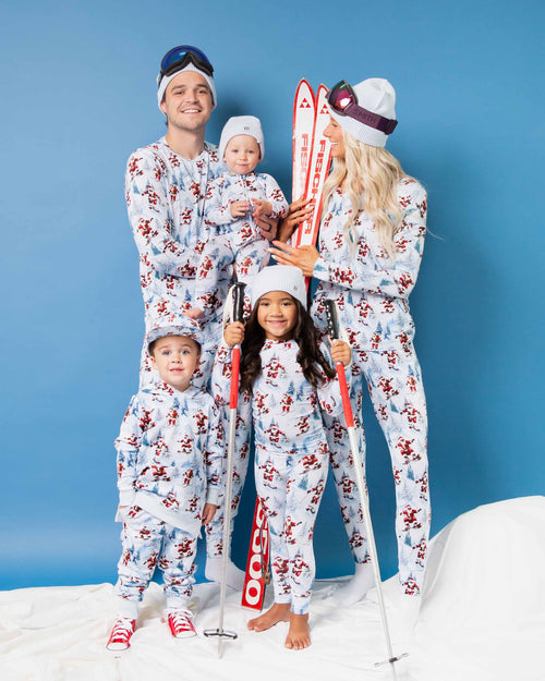 Baby Kids Bamboo Pajamas — Sleigh the Slopes Adult Beanie — Image 7
