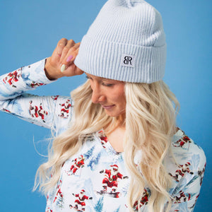 Baby Kids Bamboo Pajamas — Sleigh the Slopes Adult Beanie — Image 1