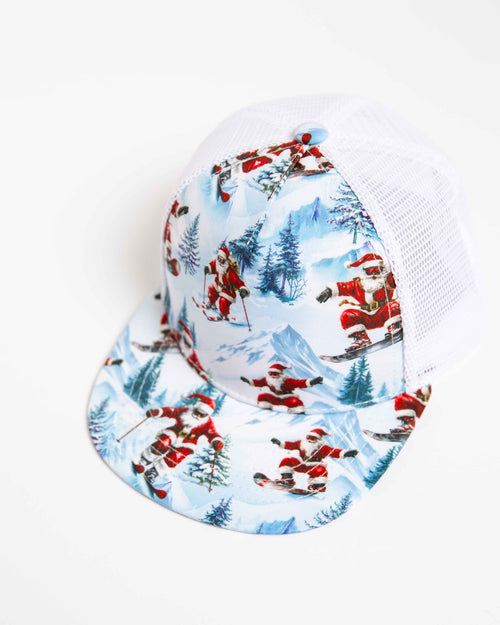 Baby Kids Bamboo Pajamas — Sleigh the Slopes Hat — Image 2