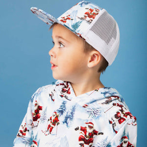 Baby Kids Bamboo Pajamas — Sleigh the Slopes Hat — Image 1