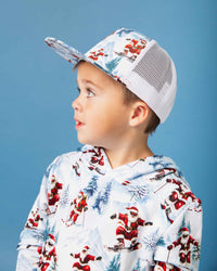Baby Kids Bamboo Pajamas — Sleigh The Slopes Hat — Image 1
