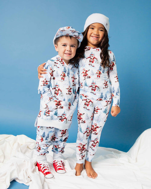 Baby Kids Bamboo Pajamas — Sleigh the Slopes Hat — Image 6