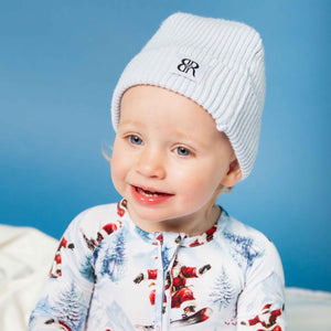Baby Kids Bamboo Pajamas — Sleigh the Slopes Kid's Beanie — Image 1