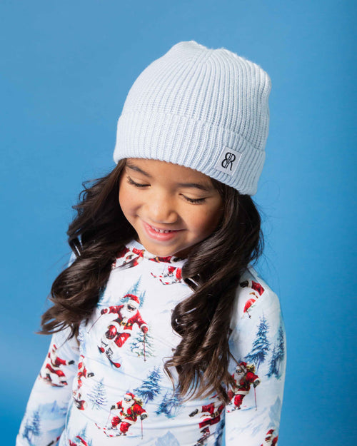 Baby Kids Bamboo Pajamas — Sleigh the Slopes Long Sleeve Pajama Set — Image 9