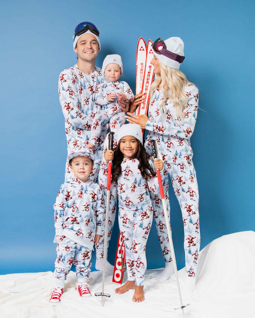 Baby Kids Bamboo Pajamas — Sleigh the Slopes Men's Pants — Image 4