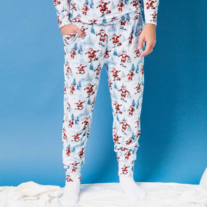 Baby Kids Bamboo Pajamas — Sleigh the Slopes Men's Pants — Image 1