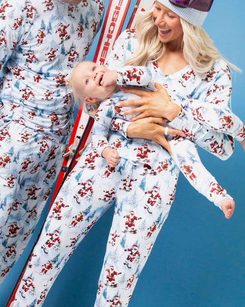 Baby Kids Bamboo Pajamas — Sleigh the Slopes Women's Pants — Image 10