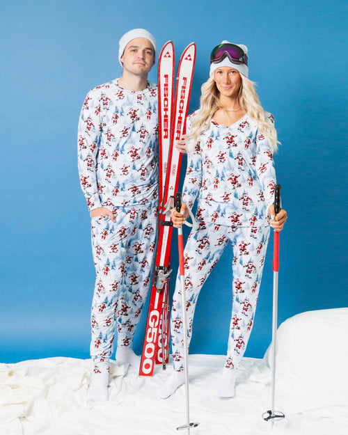 Baby Kids Bamboo Pajamas — Sleigh the Slopes Women's Pants — Image 5