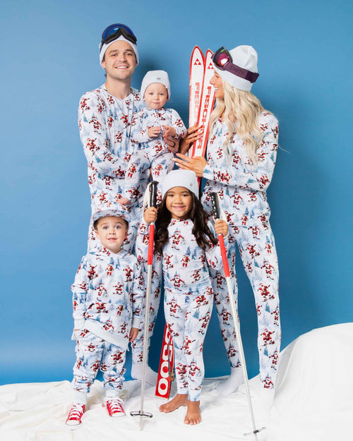 Baby Kids Bamboo Pajamas — Sleigh the Slopes Women's Pants — Image 7