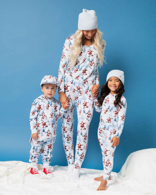 Baby Kids Bamboo Pajamas — Sleigh the Slopes Women's Pants — Image 9