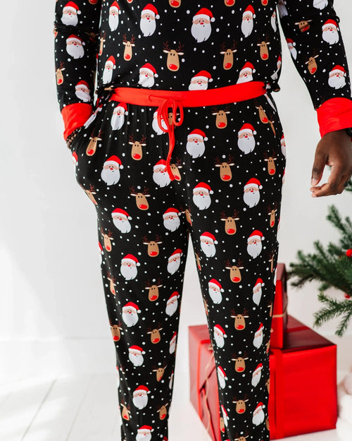 Baby Kids Bamboo Pajamas — Snow Ho Ho Men's Pants — Image 20